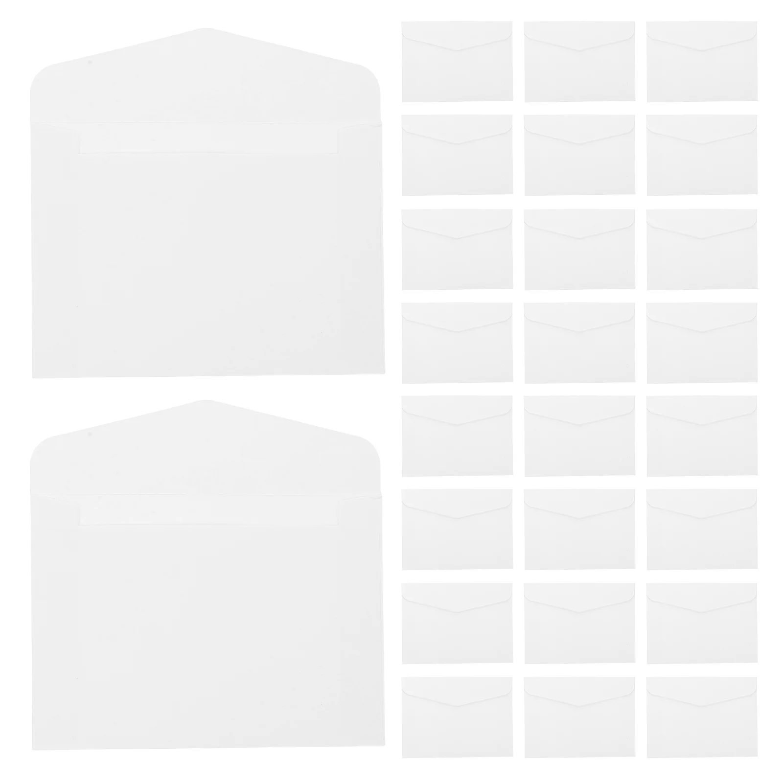 

Mini White Kraft Envelopes 100pcs 11.5X8.3cm Credit Card Greeting Card Business Invitation Storage Envelope Plain Vintage Retro