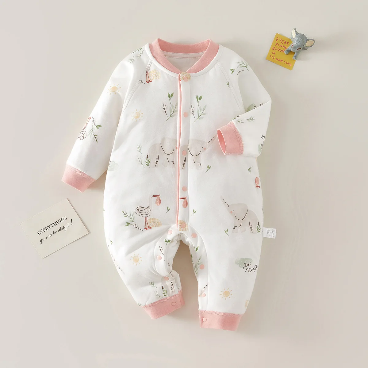 

Baby New Model Autumn Winter Warm Jumpsuit 6-18 Months Infant Boy Girl Soft Cotton Cute Romper Newborn Toddler Casual Babygro