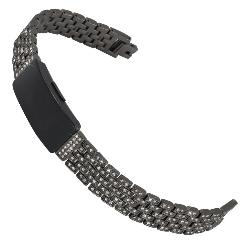 1Pcs Shiny Chic Diamond Design Metal Wrist Band Stylish Simple Decorative Watch Replacement Strap for Daily Wear Watchband Watch