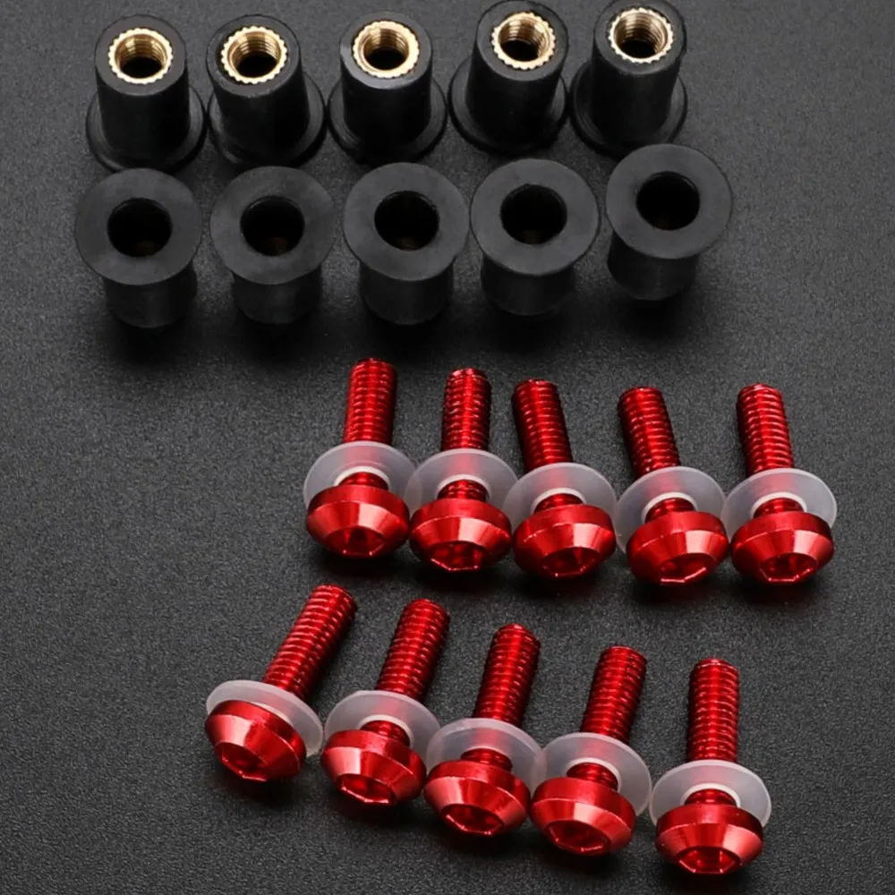 

FOR HONDA CB190R CB250R CB300F CB300R CB400F CB400X CB500F CB500X CB599 HORNET Windshield Screw Nut Fairing Windscreen Bolt Kit