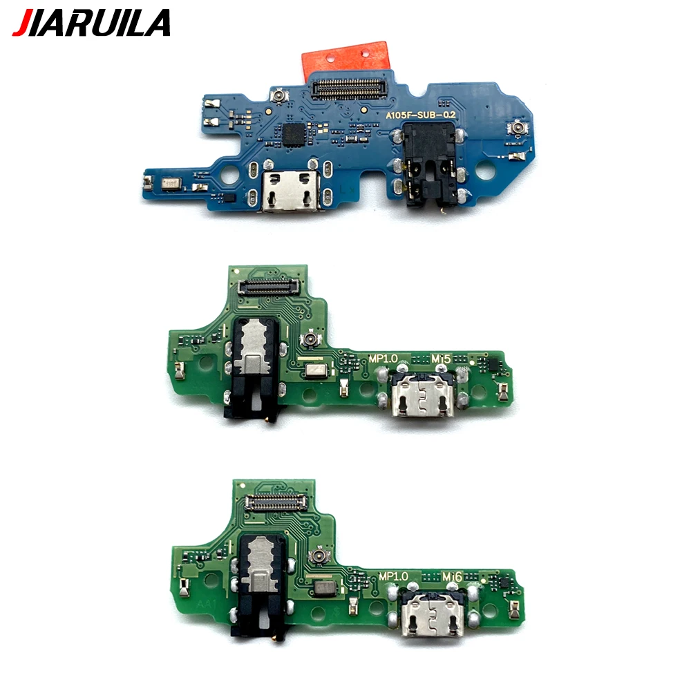 USB With Micro Charging Port Charger Dock Flex Cable With IC Microphone Board For Samsung A01 A02 A03 A10 A11 A12 A20 A21 A32