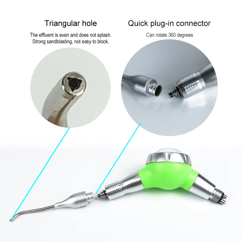 VVDental Air Prophy Unit Whitening 2/4 Holes Air Polisher Sandblasting Dental Tools Air Prophy Spray Jet Oral Hygiene Cleaning