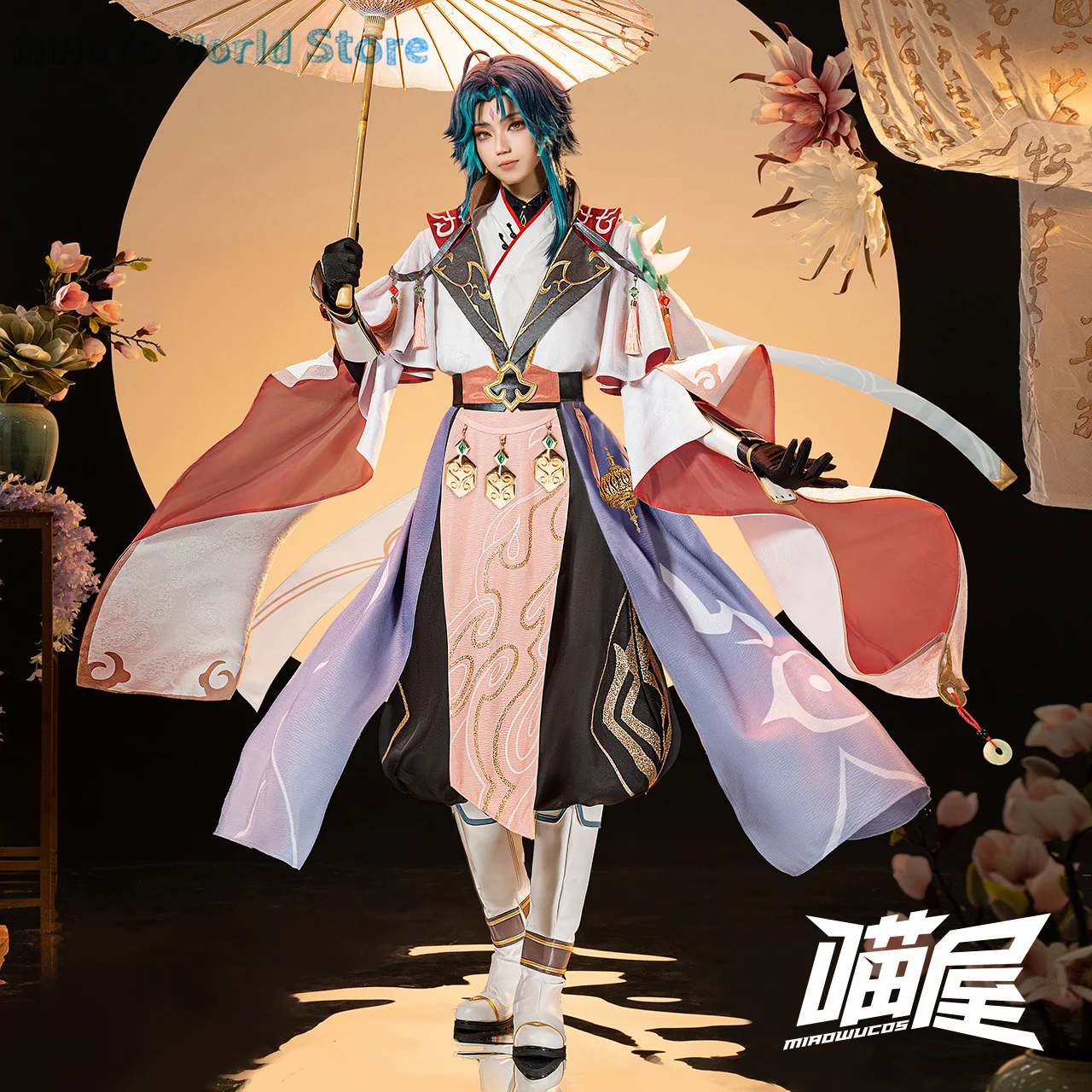 Meow House Genshin Impact Xiao Cosplay Doujin Xiao Suit Fashion Clothing Xiao Ancient Costume Anime Comic Con Halloween Party