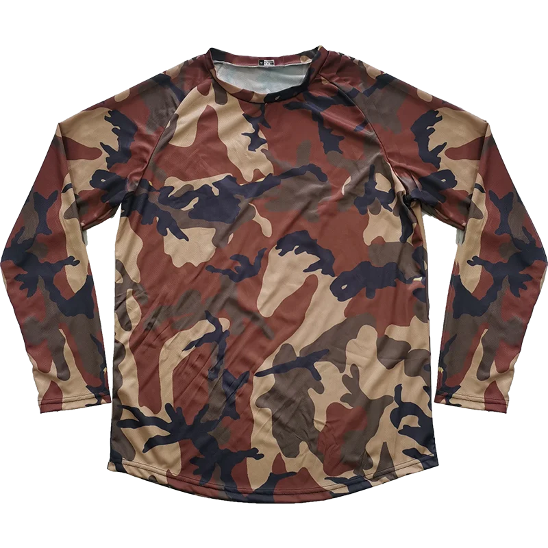 

Camo Mtb Bicycle Jersey Long Sleeve Cycling Enduro Downhill Shirt Motocross Mx Mountain Bike Sport Comfortable Tops Clothes
