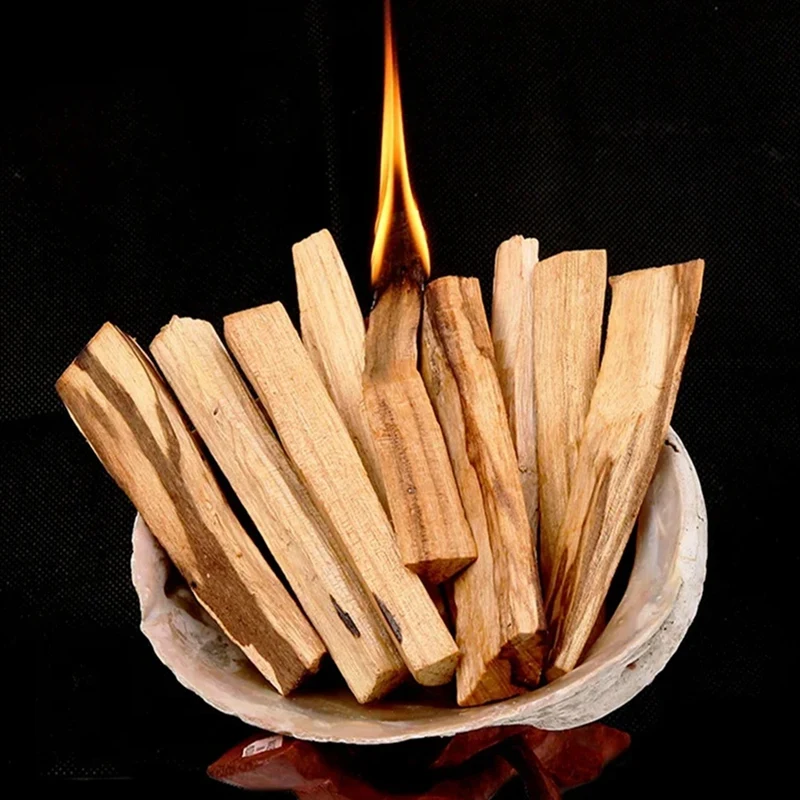 10PCS Natural Palo Santo Stick For Purifying, Cleansing, Healing, Meditation And Stress Relief ,Single Stick