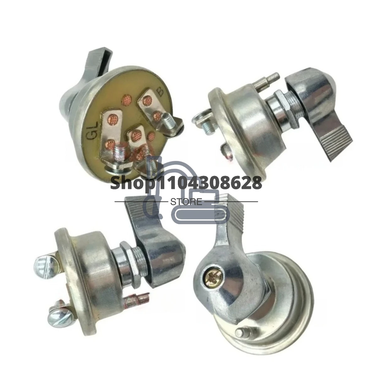 2S-2432  3 PIN Heat Start Ignition Switch FOR TRACTOR,EXCAVATOR,SKIDDER,WHEEL SCRAPER,8S-7713