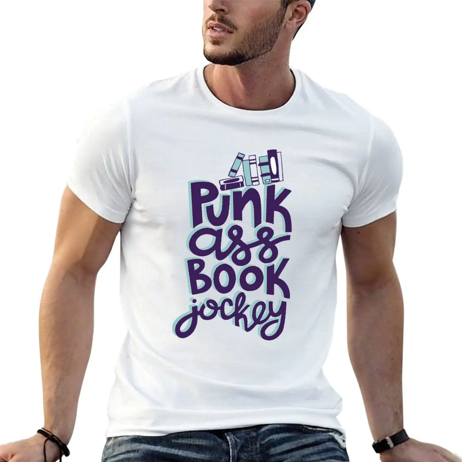 

Design Jockey T-Shirt shirts for graphic man Librarian Funny Punk tees Book t