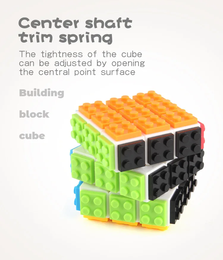 Building Blocks 3D Magic Puzzle Solid 3x3x3 DIY Fidget Toy Brick Anti Stress Relief Sensory ADHD Educational Game for Kids Adult