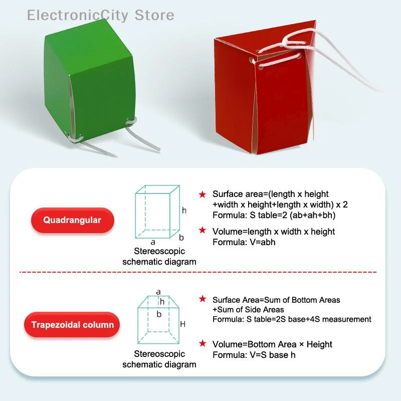 لعبة تعليمية ثلاثية الأبعاد للأطفال من عمر 5 إلى 12 سنة؛ دليل صياغة الحجم والمنطقة السطحية #3