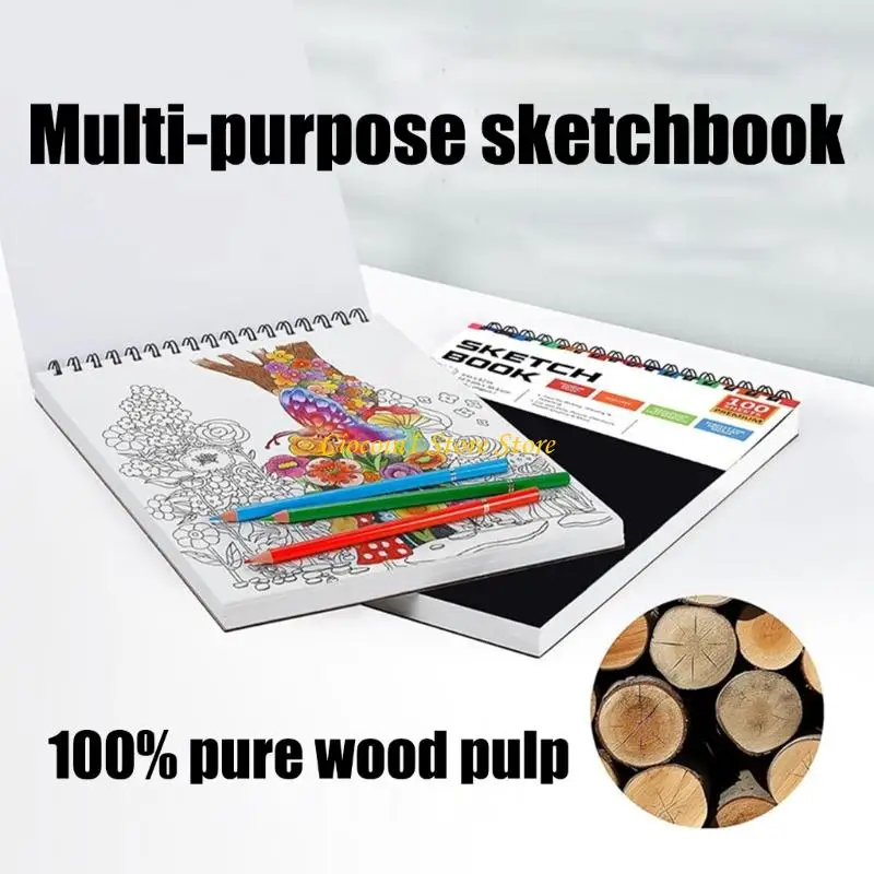 a3pc-hardcover-coil-binding-drawing-pad-tearable-pages-for-artist-beginner