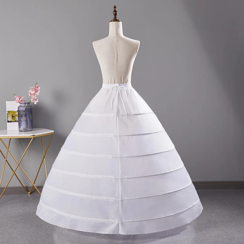 Women's Petticoat 8 Hoops Underskirt For Wedding Dresses Skirt Crinoline Woman Under Dress Lush Skirt Luxury Elegant Girl Skirts