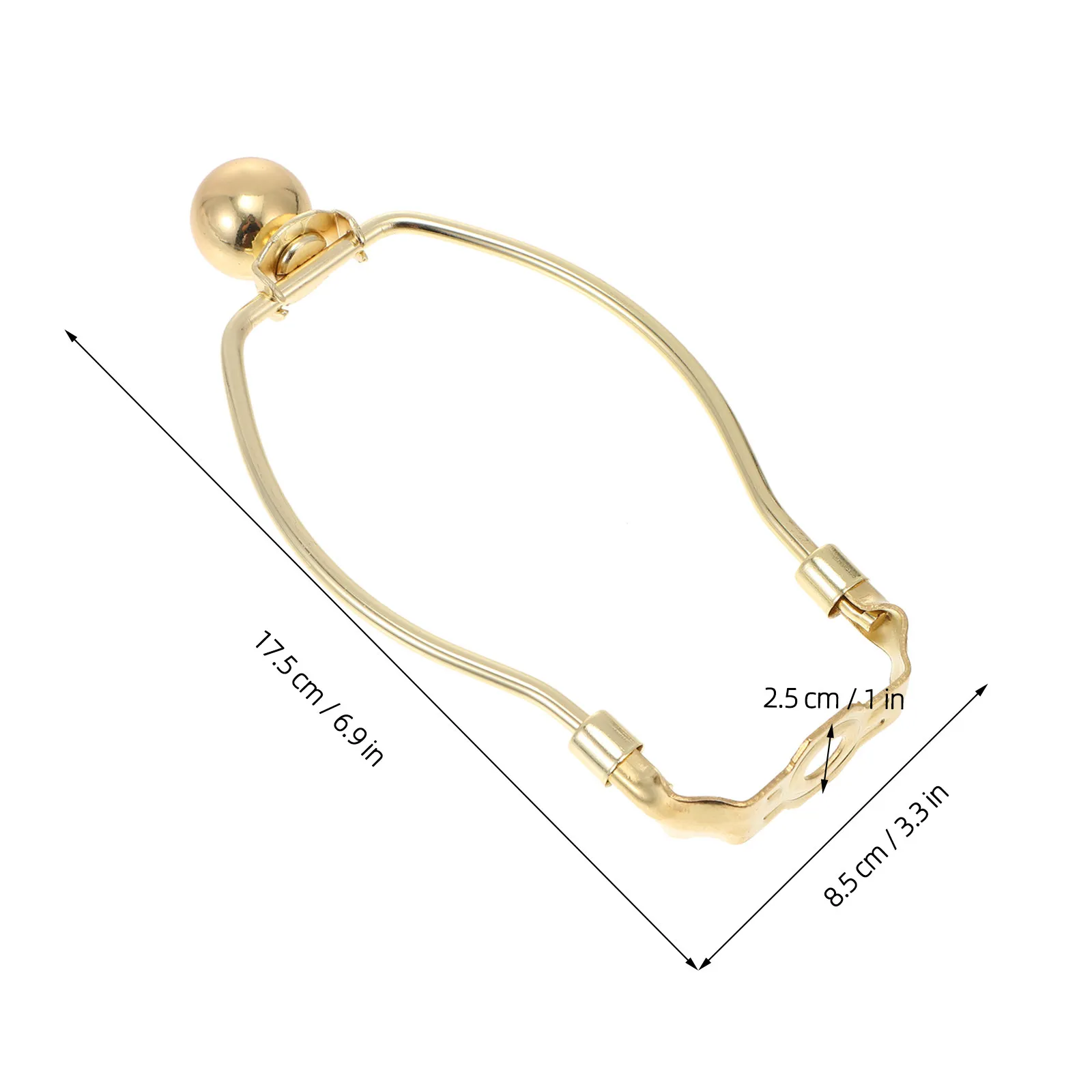 2Pcs Lampshade Horn Holder Sturdy Anti Corrosion Lamp Shade Bracket Lamp Harp Frame for Floor Table Crystal Lamps Living Room