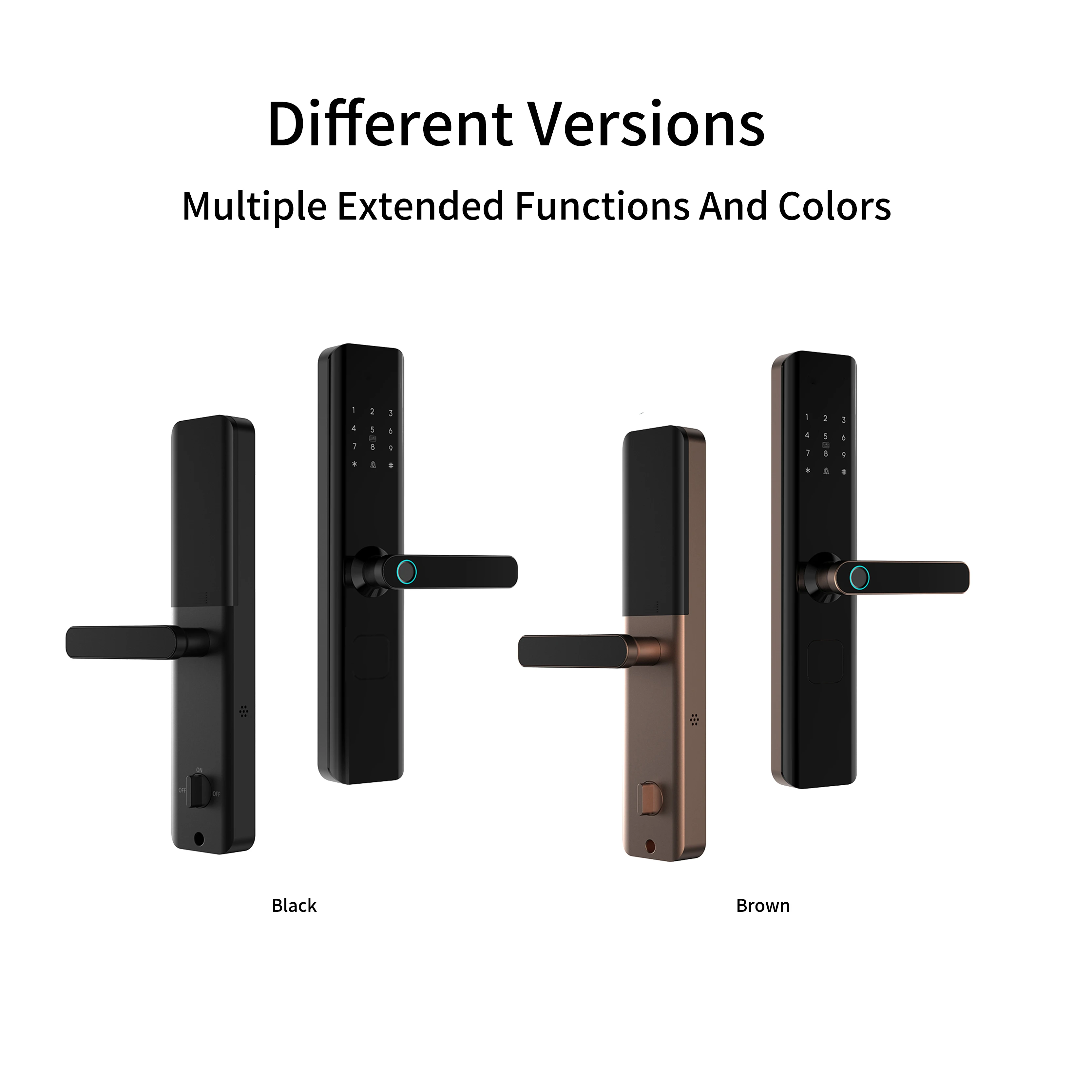 Wifi Fingerprint High Security Hotel Smart Door Lock With Tuya APP TTLOCK  Waterproof Electric Digital Wifi Mobile Lock