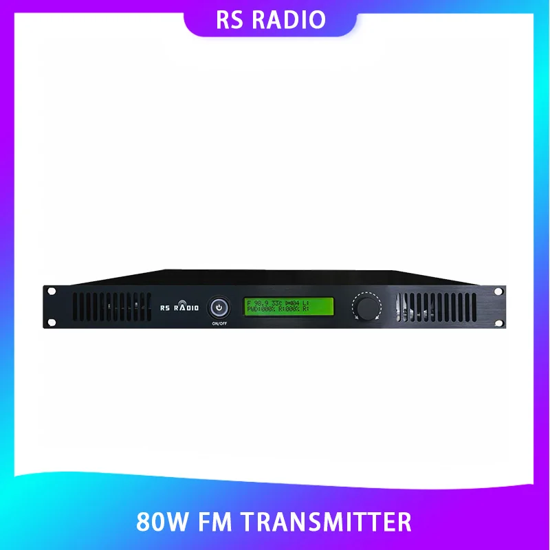 RS RADIO FM Broadcast Transmitter 80 Watts 80w