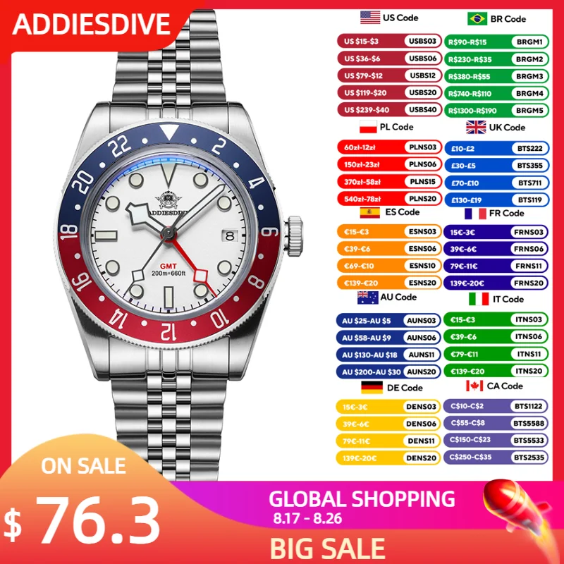 Anti Blue Light Film - ADDIESDIVE 39mm Men's Quartz Wristwatch Luxury