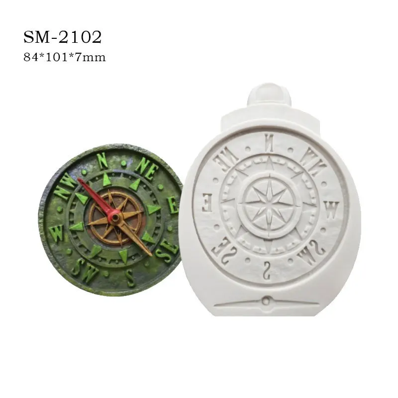 Swords Shield Compass Dragon Gear Iron Fondant Silicone Molds Chocolate Cupcakes Sugarcraft Clay Moulds Cake Decorating Tools