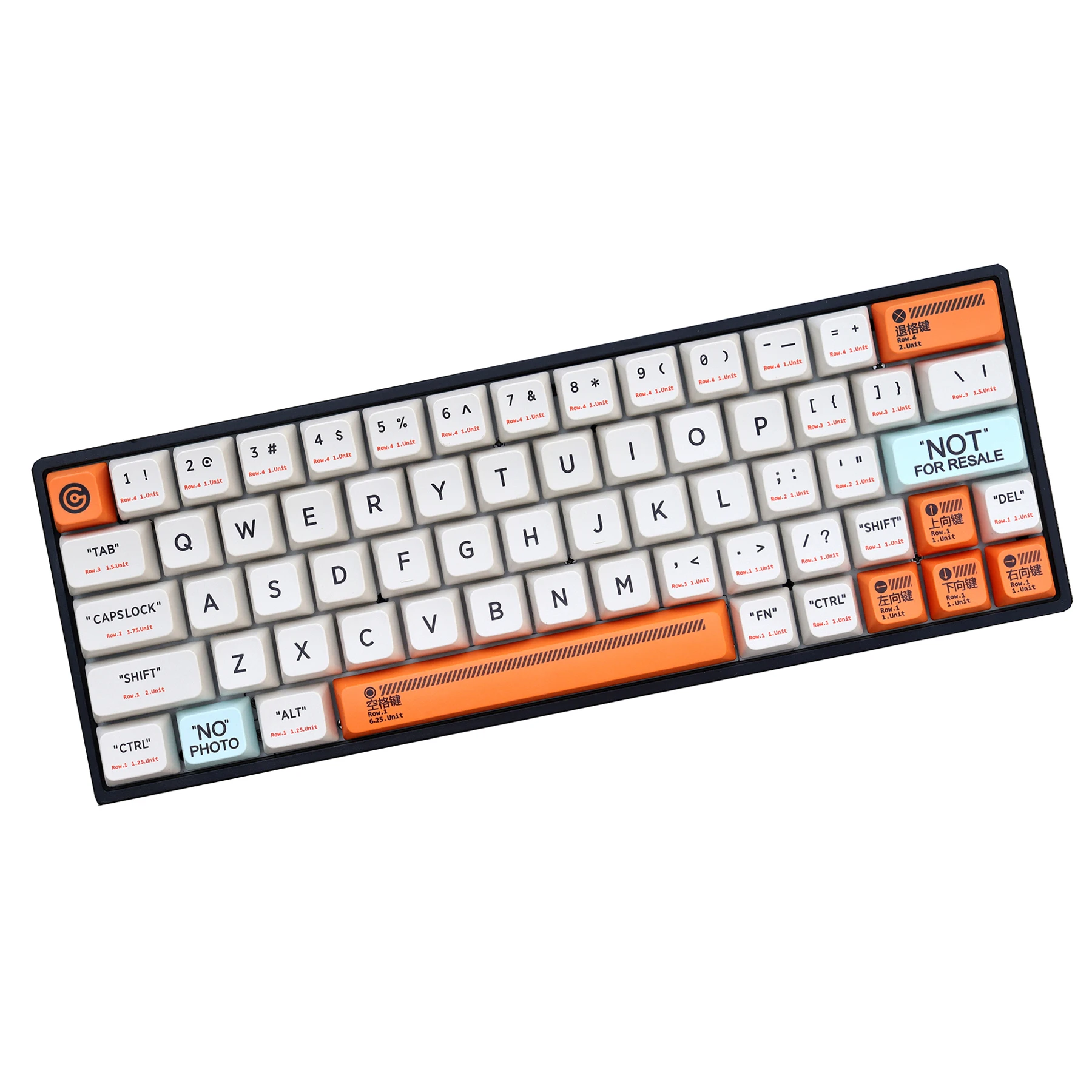 Imagem -05 - Chaves Conjunto Plástico Tema Pbt Tintura Subbed Tampões de Chave para mx Switch Teclado Mecânico Wda Perfil Keycap para 68 84 96 980m 160