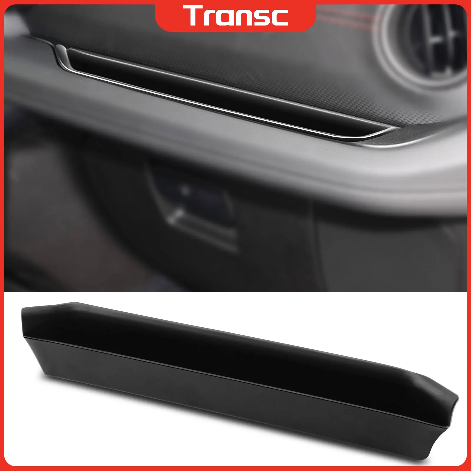 Transc Passenger Grab Handle Storage Box Pocket Organizer Tray for Jeep Wrangler JL 2024 Car Interior Accessorie