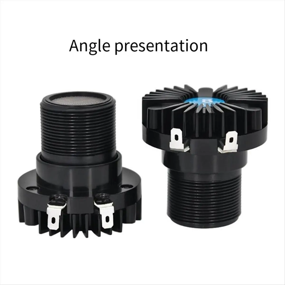 #09I Tweeter Audio,25W Diaphragm Tweeter Speaker Dynamic Horn Speaker Head (Black)