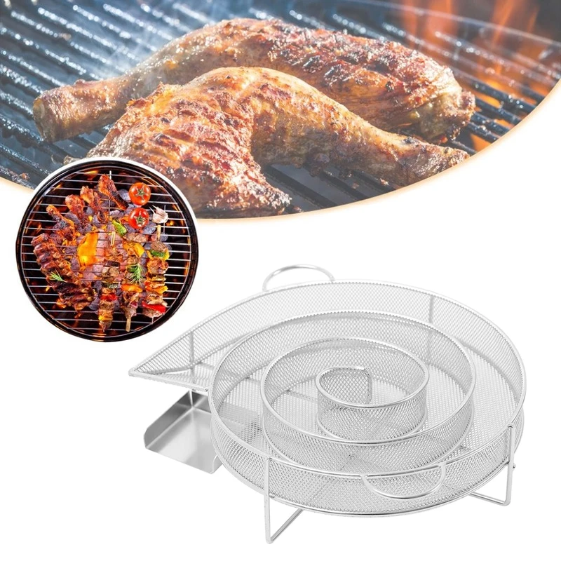 Barbecue Smoke Box Cold Smoke Generator Stainless Steel Grill Net Outdoor Smoking Barbecue Net BBQ Tool Accessories Barbacoa