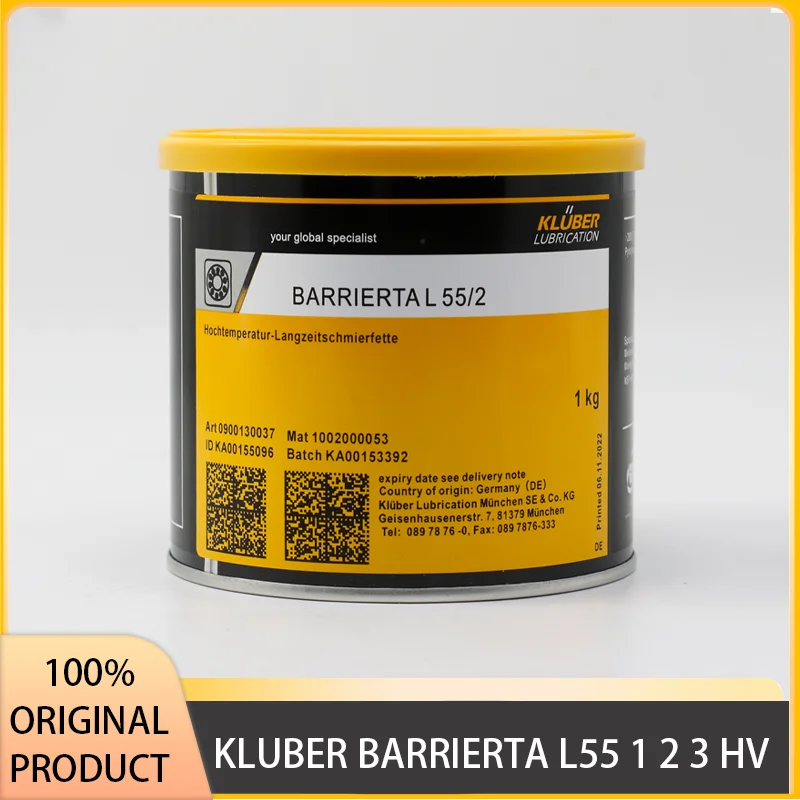 

KLUBER BARRIERTA L55 Long-life Grease Has Excellent Resistance High Temperatures Corrosive Substances Germany Original Product