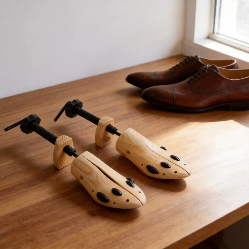 Solid Wood Shoe Tree New Style Pine Wood Shoe Stretcher Adjustable Wooden Shoe Support Shaper Anti Wrinkle Shoe Expander