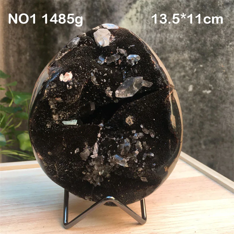 Natural Stone Septarian Geode Egg Mineral Crystal Geode Septarium Egg Home Decoration Altar Witchcraft Home Decor