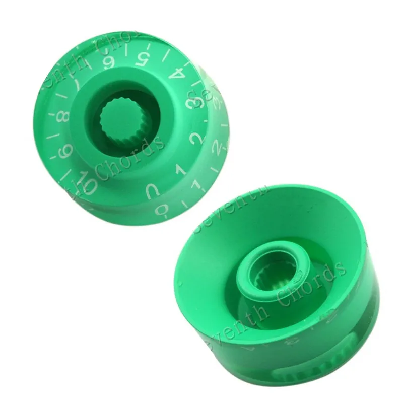 

40Pcs Green Style Electric Guitar Volume Tone Control Knobs Guitar Pot Knobs Cap Replacement Guitar Parts