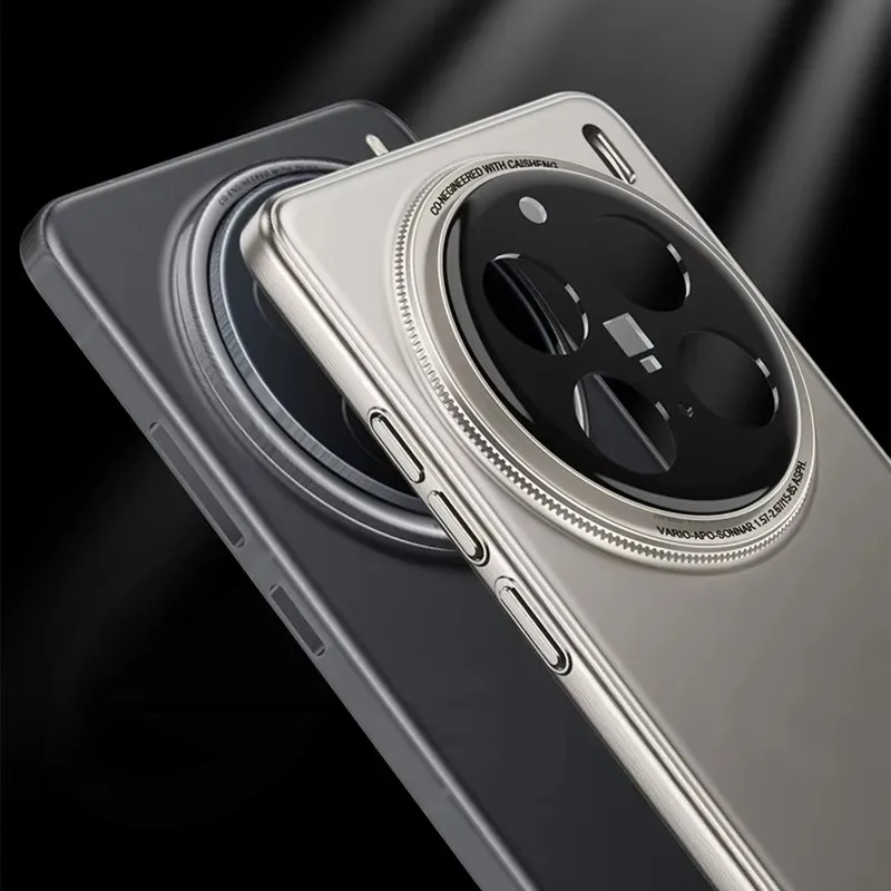 حافظة غير لامعة رفيعة للغاية مقاومة للصدمات لهاتف Vivo X200 Pro غطاء صلب واقٍ للكاميرا الصغيرة لهاتف Vivo X200 Pro