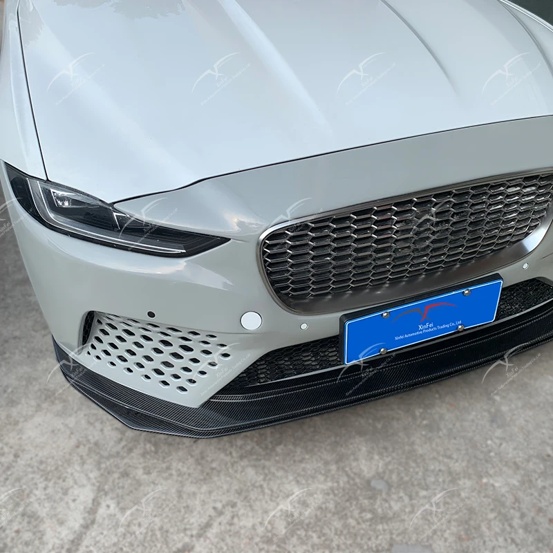 غطاء المصد الأمامي ترقية جديدة من ألياف الكربون طقم هيكل مصد السيارة المعدل مناسبة للمصد الأمامي جاكوار XE