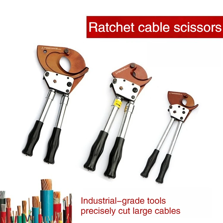 J40 J52 J75 J13 Ratchet Cable Cutter Manual Wire Cutting Plier For Steel Strand Electrician Tool