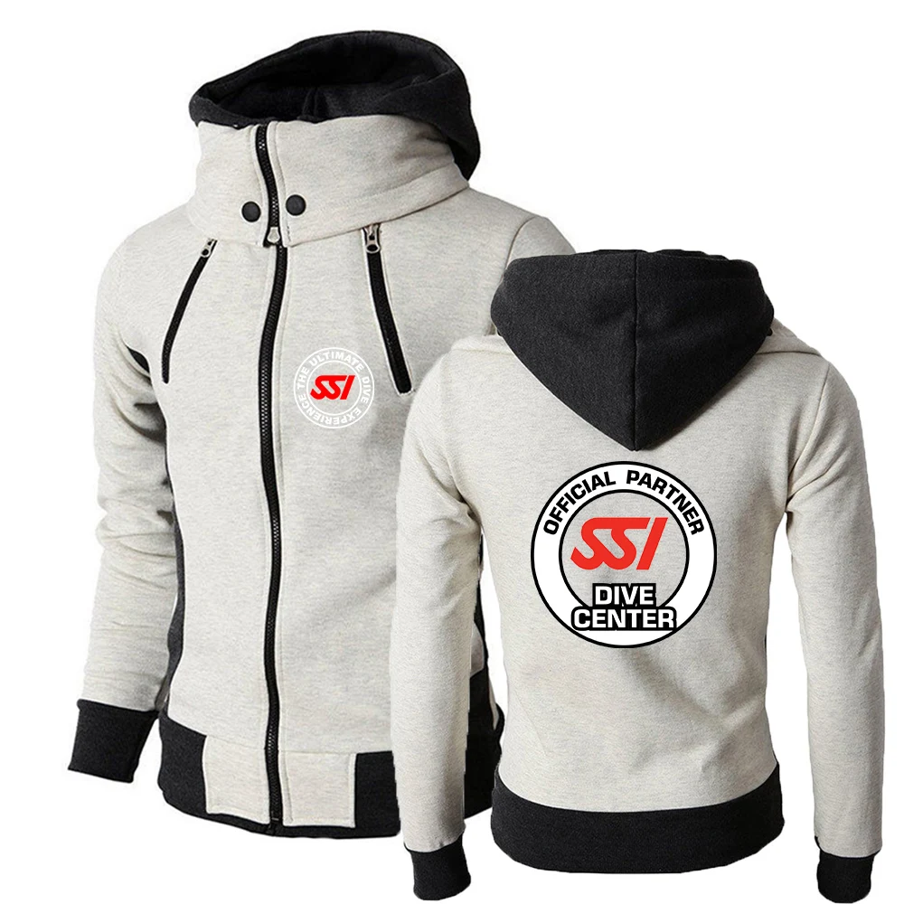 Scuba Diving Dive SSI Printing Fashion 2023 New Man's Spring and Autumn Solid Cotton Hoodies Comfortable Leisure Sweatshirt Coat