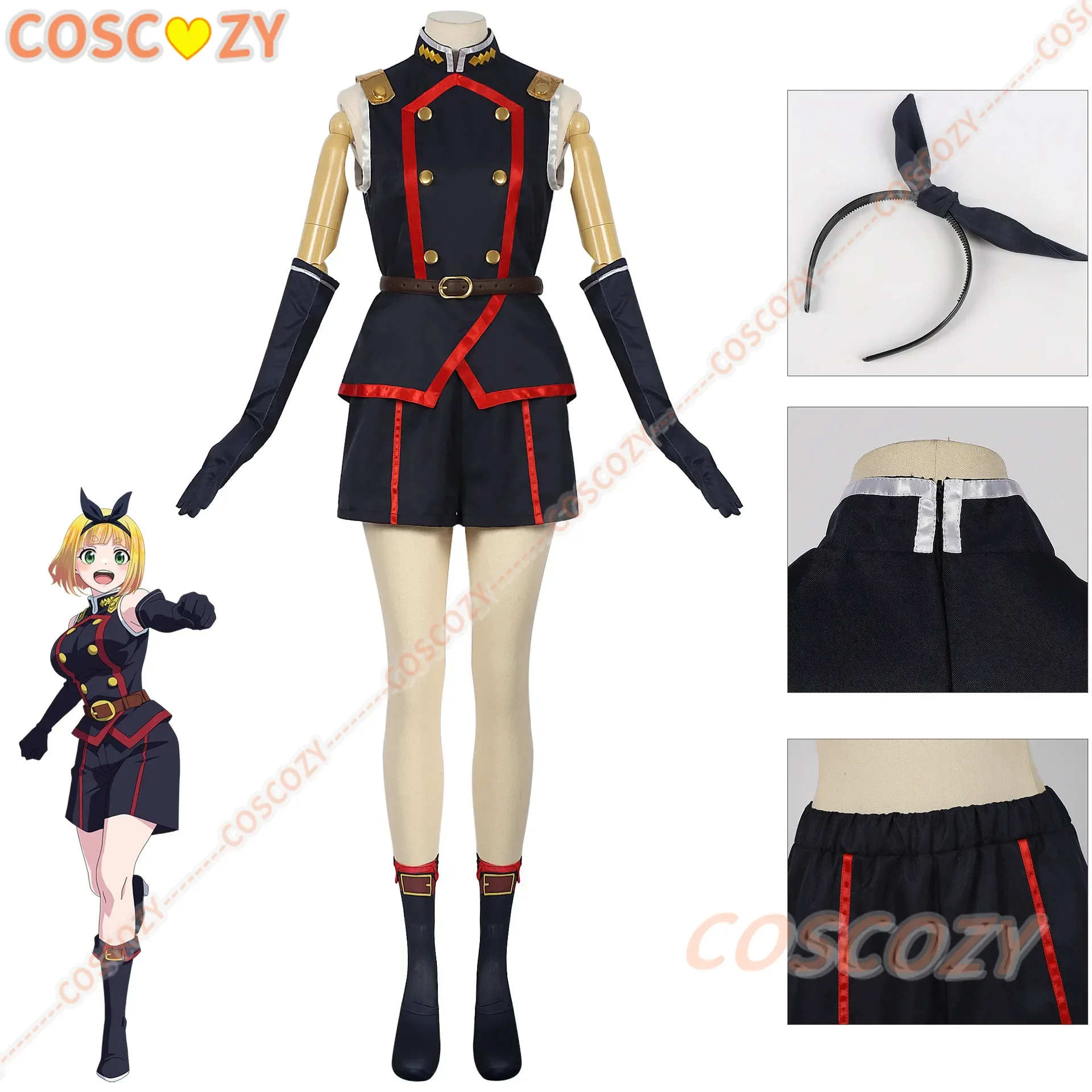 Suruga Shushu Cosplay Fantasy Anime Mato Seihei Of Slave Costume Disguise Women Convention Outfit Halloween Roleplay Clothes Set