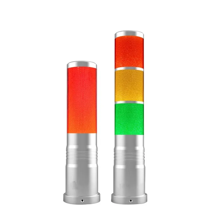 DC24V LED Pilot Signal Lamp For Industrial Machine Working Warning Indicator Light Safety 3 Colors Fold Lamp With 90dB Buzzer