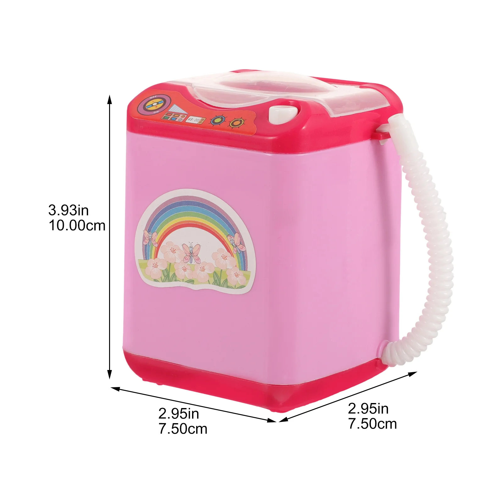 Electronic Toy Washing Machine Child Toys for Toddlers Mini Home Appliance Plastic Puff