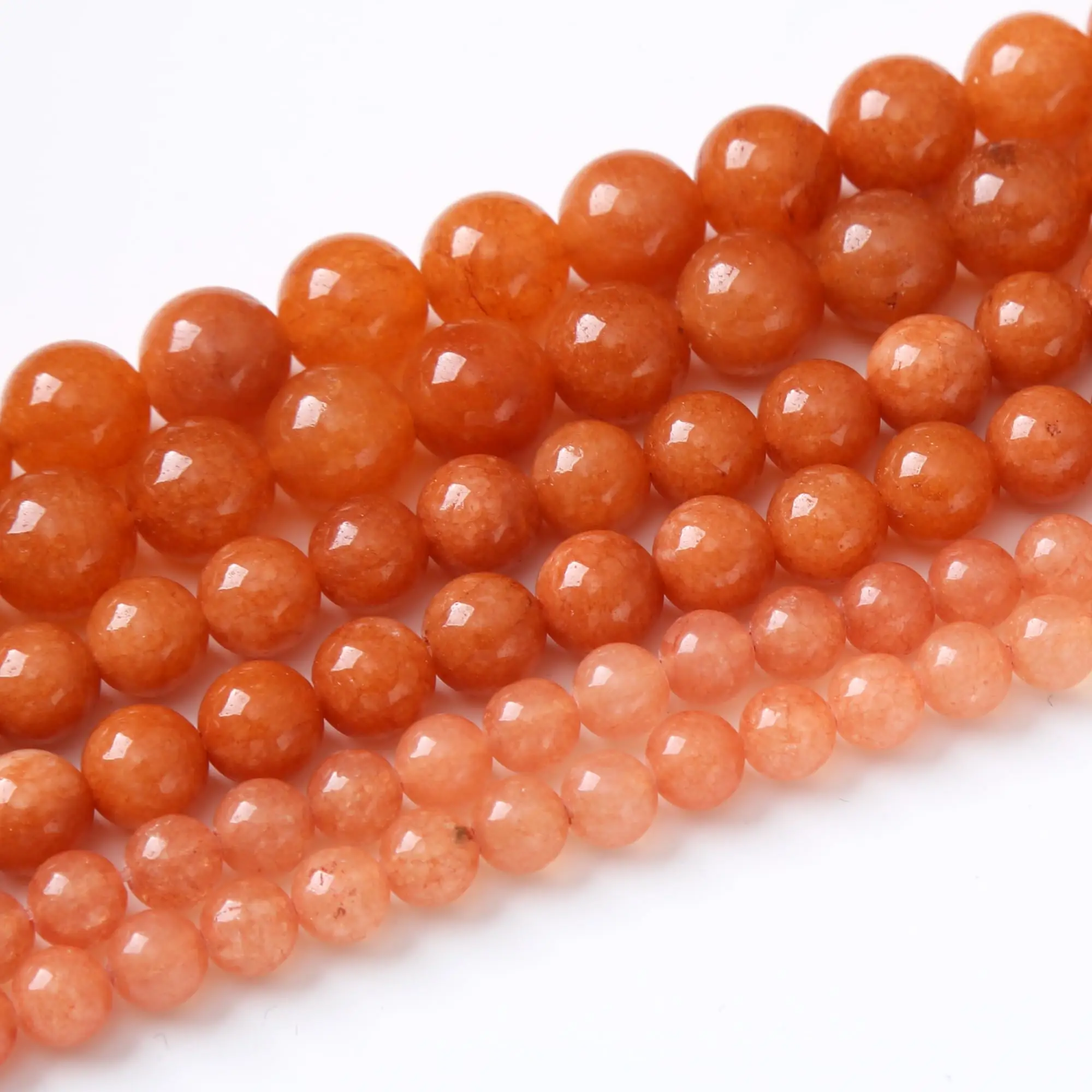 Natursteinperlen, 4–10 mm, roter Aventurin, rund, lose Distanzperlen für Schmuckherstellung, DIY-Armbänder, Ohrringe, Zubehör