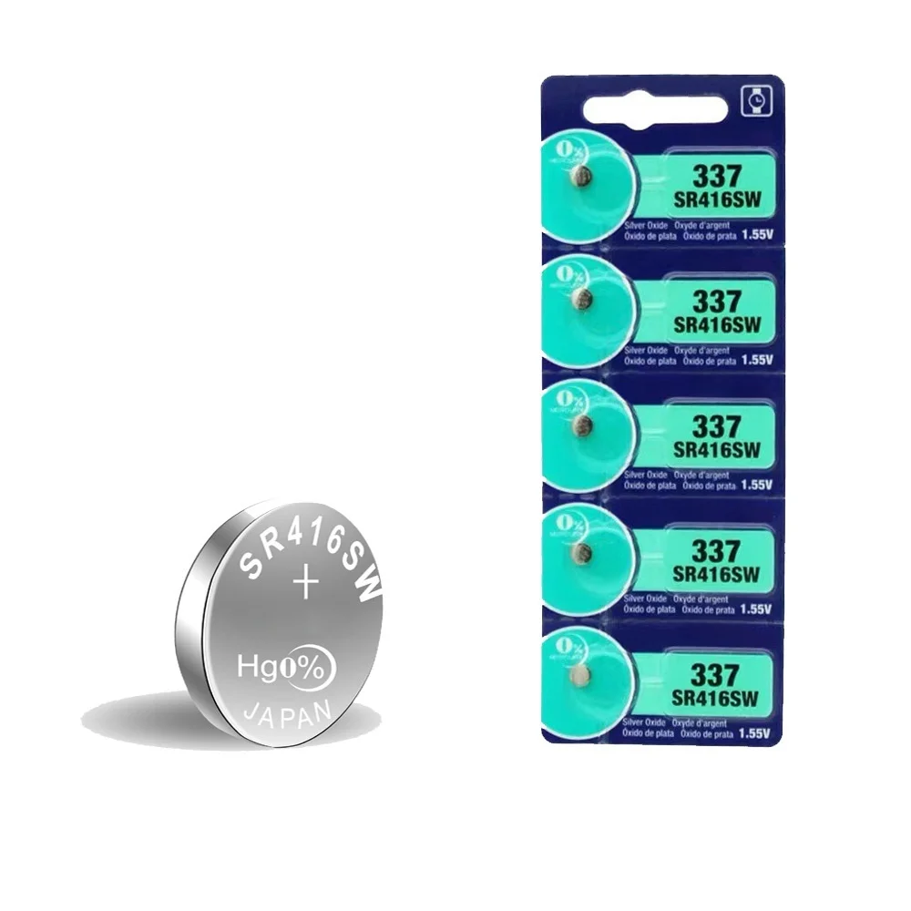 337 SR416SW Battery 1.55V Button Cell Batteries for Watch Toys Remote Coin Batteries