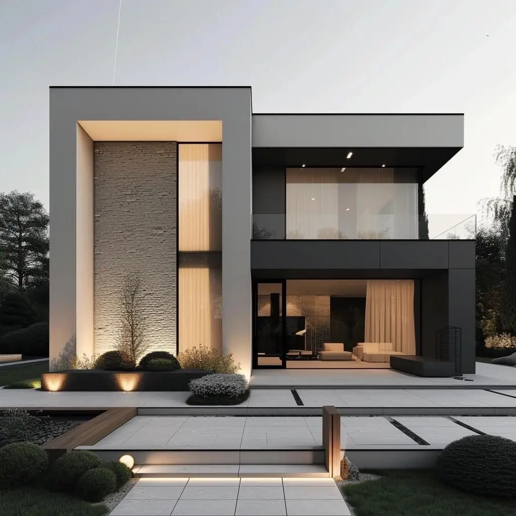Prefabricated Casas 100 M2 Construction 2 3 Bedroom Light Steel Structure Modern Prefab Tiny Home Villa