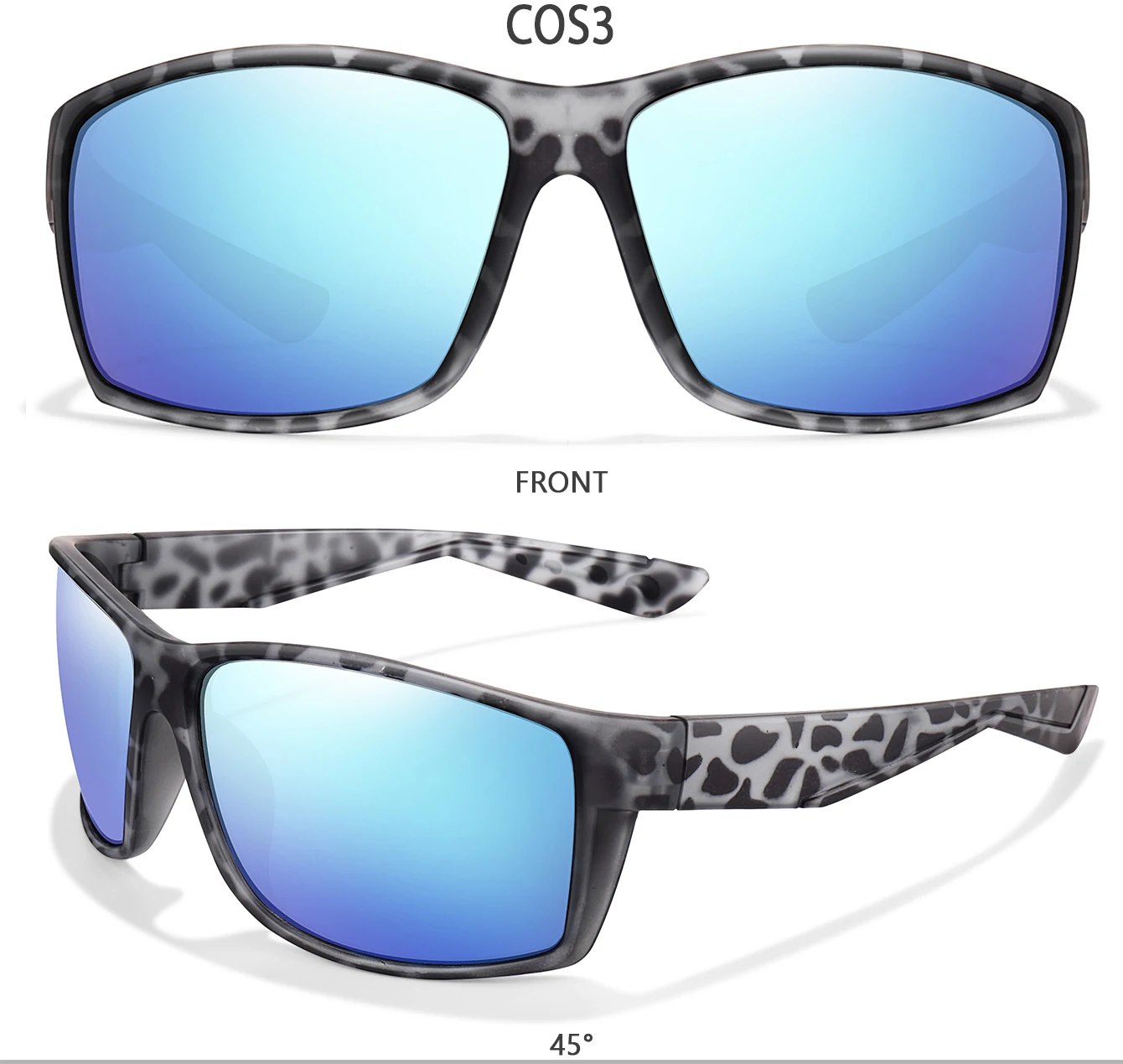 LOISRUBY Marke Polarisierte Sonnenbrille Männer und Frauen Outdoor Sport Fahren Angeln Multi Farbe Gläser UV400 – Detail 6