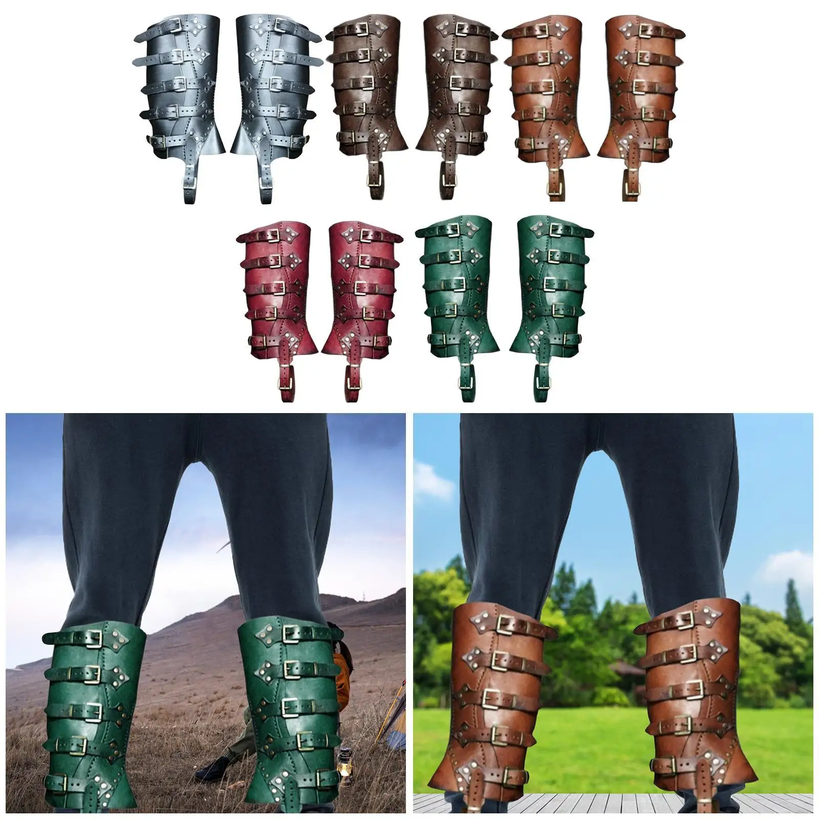 Couvre-Bottes Steampunk Y-Leg pour Robe de Barrage de Voyage