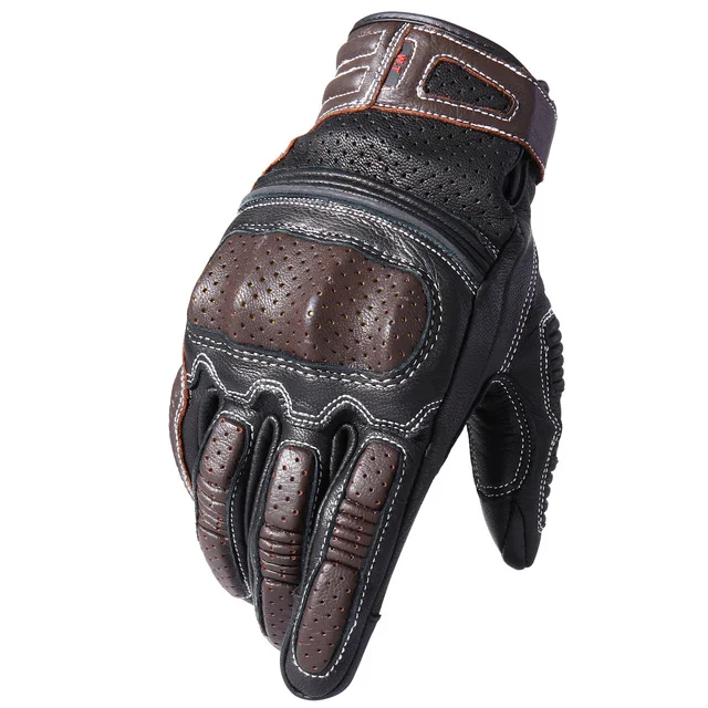 

Men Shockproof Cycling Genuine Leather Gloves Touch Screen Tactical Glove Army Riding Military Sports Bicycle Full Finger Mitten