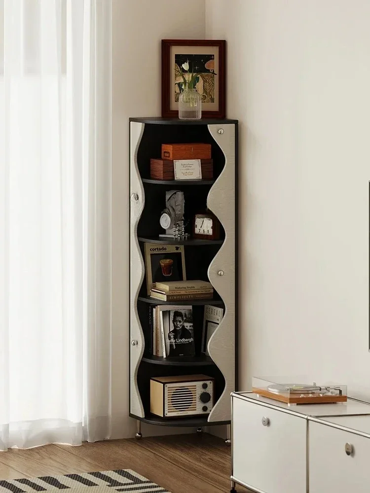 

A50 Living room corner cabinet, corner sofa side cabinet, wall rack, floor storage locker