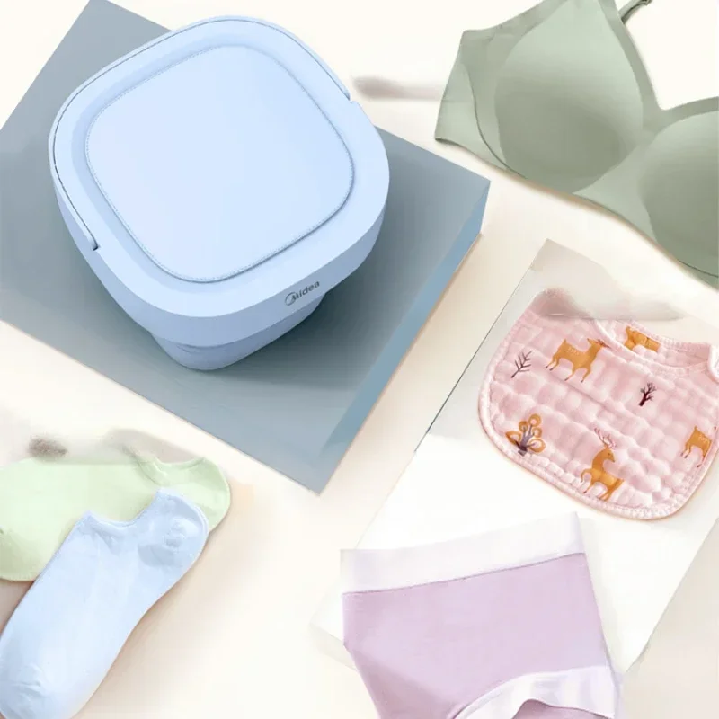 غسالة ملابس داخلية قابلة للطي ومحمولة ، غسالة صغيرة رائعة جورب