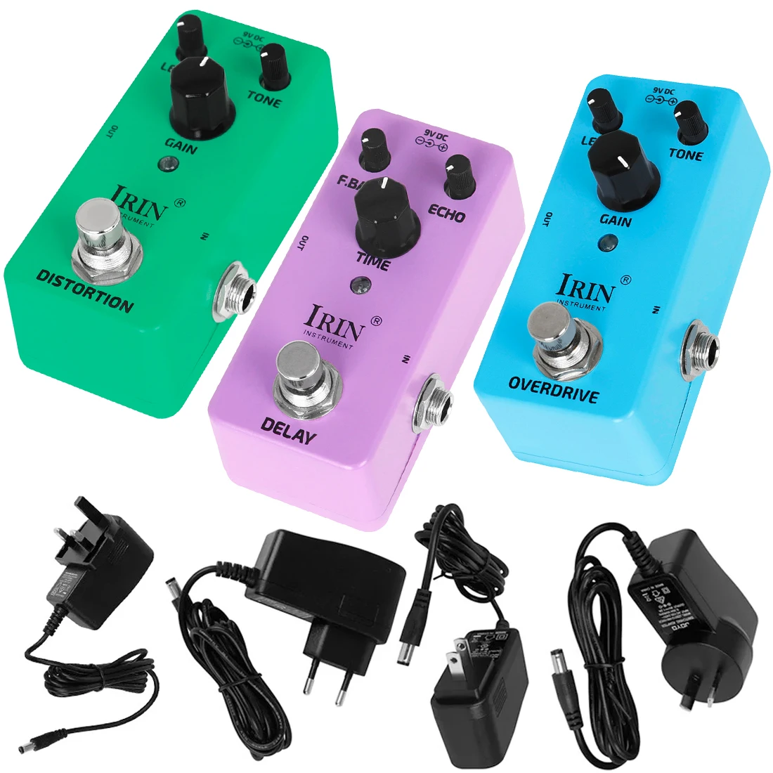 

IRIN Guitar Effect Pedal Distortion/ Delay/Overdeive Min guitar Pedal for Electric Guitar Effect Guitar Parts & Accessories