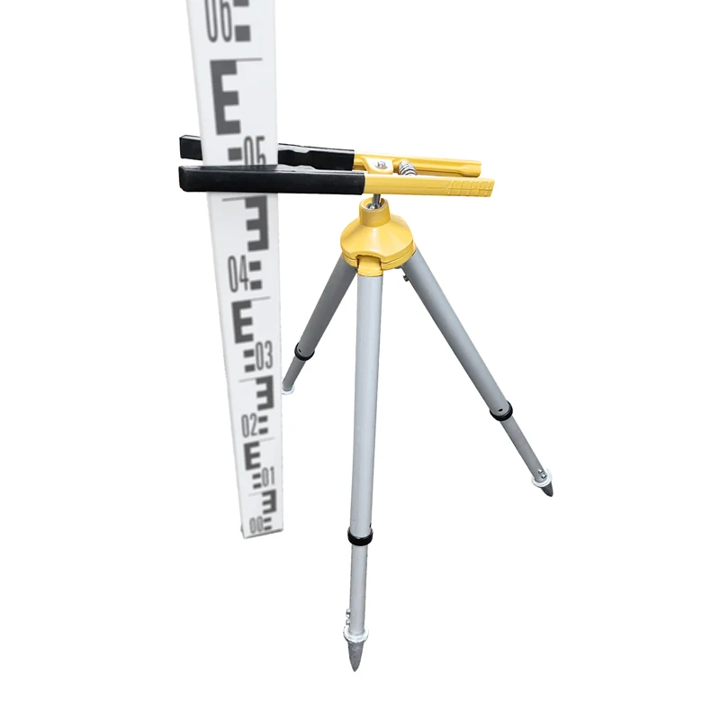 46cm-60cm Adjustable Telescopic Mini Tripod Tower Ruler Support Total Station Prism Pole Clamp Retractable Mini Pole Bracket