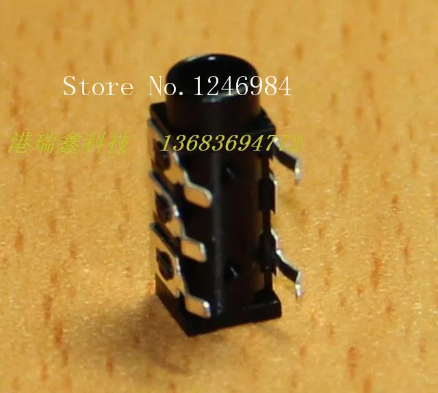 [SA]3.5 pairs of channel stereo headphone jack DC connector socket ST-009 Hong Kong Ruixin Earphone JACK---200pcs/lot