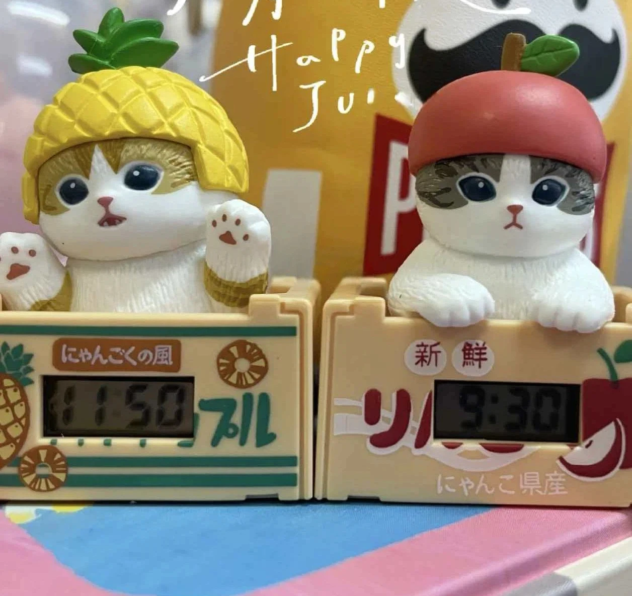 

Коллекционная фигурка Mofusand: Серия «Рыба-кот, Фрукты и Пчёлы» — миниатюрные кавайные персонажи в слепых коробках, игрушки для декора рабочего стола, подарок