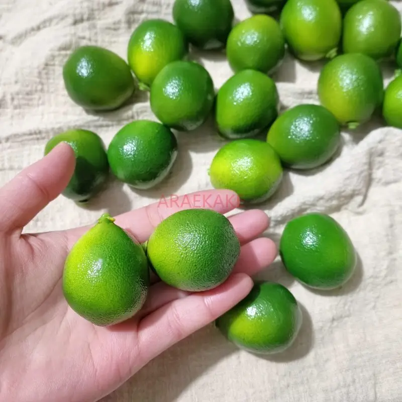 decoracao-de-vitrine-de-loja-de-cha-de-leite-com-limao-laranja-ouro-verde-simulado-modelo-de-fruta-para-decoracao-de-restaurante-e-adereco-didatico