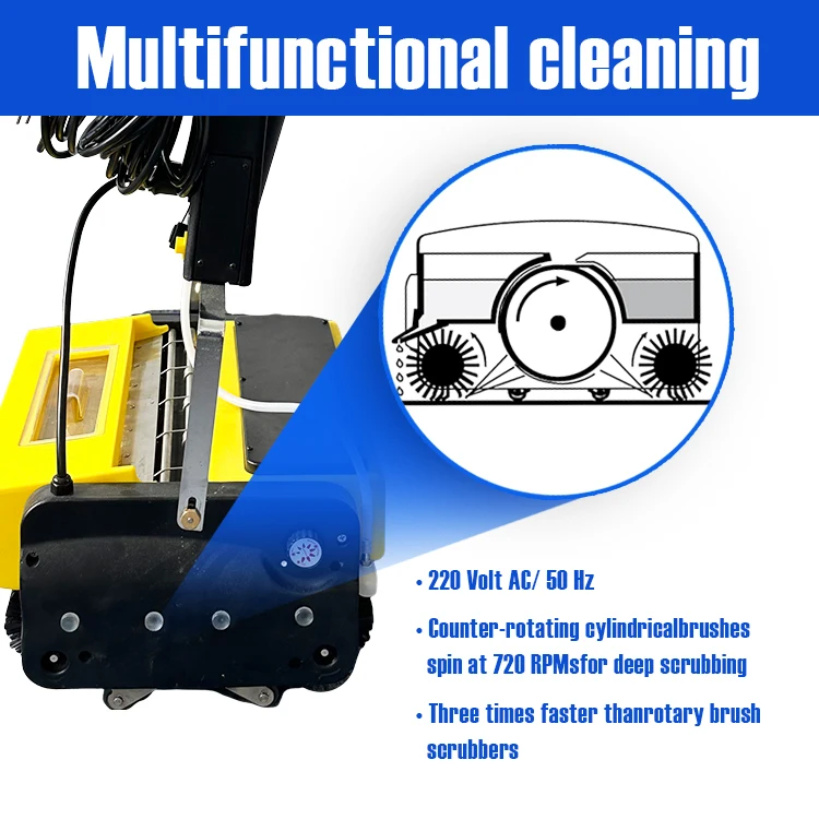 RW-440 Высококачественная роторная цилиндрическая скрубберная сушилка, скребок для пола, очиститель ковров, продается за