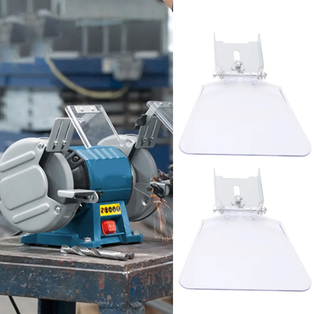 

2PCS For Type 125/150/200/250 Grinder Bench Grinder Eyeshield Durable Construction Face Protection Eye Shield Replacement Kit